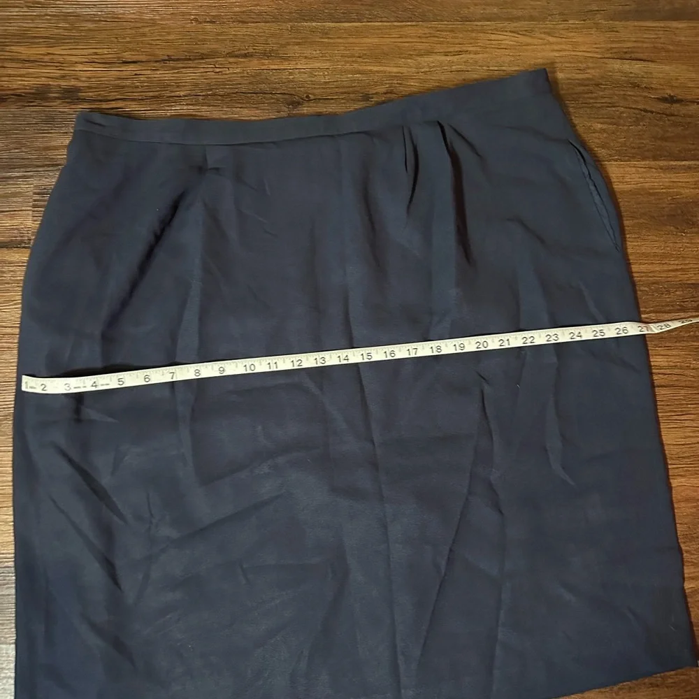 Size 20 Kasper II Navy Pencil skirt - Picture 4 of 8